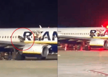 Video/ Kaos para fluturimit, pasagjerët hidhen nga krahët e avionit të “Ryanair”