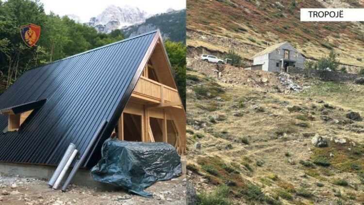 Ndërtuan pa leje në zona të mbrojtura të Tropojës, nën hetim 5 persona, 2 në kërkim