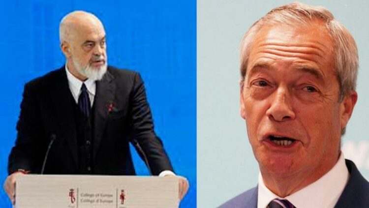 Rama “thumbon” Farage: Kur largohesh nga BE, flet gjepura