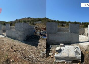 Ndërtonin pa leje dy objekte në tokë publike në Ksamil, arrestohen punëtorët