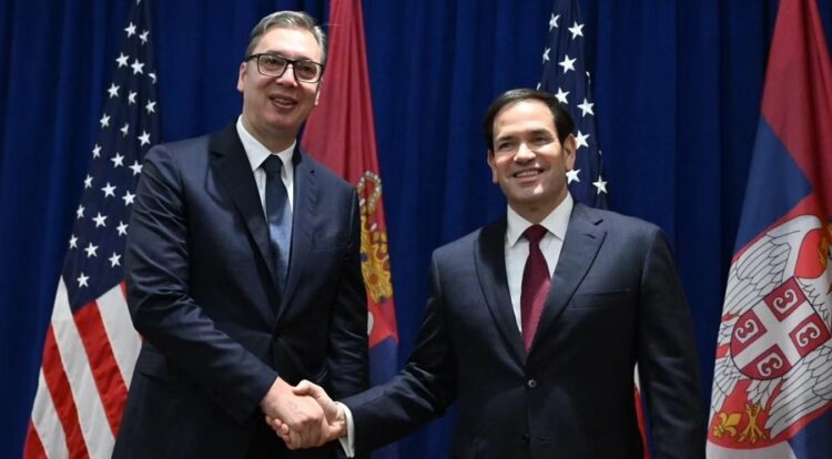 SHBA vendosi tarifë 35% ndaj mallrave serbe, Vuçiç takon Marco Rubio