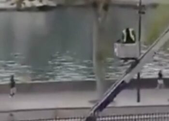 VIDEO/ Momenti kur hajdutët e Luvrit largohen me stolitë e grabitura