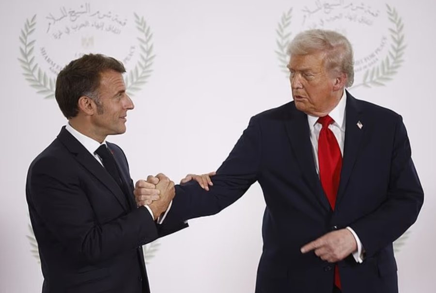  Do ta shohësh çfarë do të ndodhë   media britanike  Trump përplaset me Macron