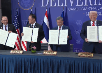 Marrëveshja e paqes mes Tajlandës dhe Kamboxhias, i pranishëm edhe Trump