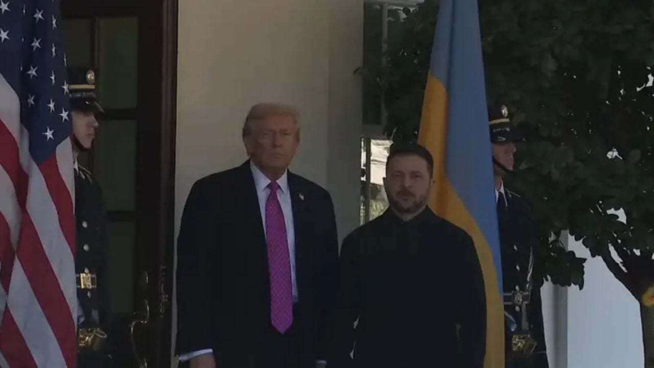 Takimi Trump Zelensky  presidenti ukrainas mbërrin në Shtëpinë e Bardhë