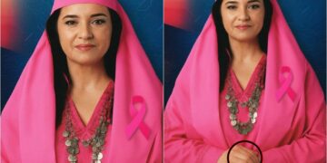 Diella shfaqet me 6 gishta, foto e “ministres” bëhet virale