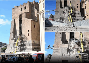 Romë/ Shembet Torre dei Conti pranë Colosseum, një punëtor nën rrënoja