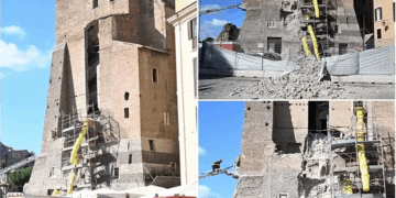 Romë/ Shembet Torre dei Conti pranë Colosseum, një punëtor nën rrënoja