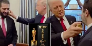 VIDEO/ Trump spërkat me parfum homologun sirian: Sa gra ke, me ju kurrë si dihet