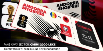 Ndeshja mes Andorrës dhe Kombëtares shqiptare, FSHF nxjerr në shitje biletat