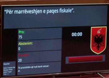 Miratohet “paqja fiskale” në Kuvend, pavarësisht kundërshtive ndërkombëtare