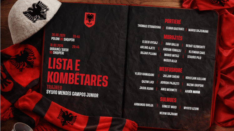 Play-off i Botërorit 2026, trajneri Silvinjo publikon listën e Kombëtares