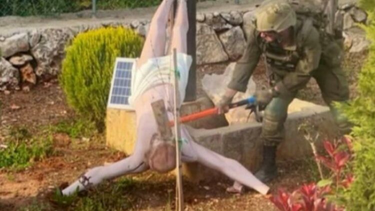 Ndëshkohen dy ushtarët izraelitë që përdhosën statujën e Jezusit në Liban