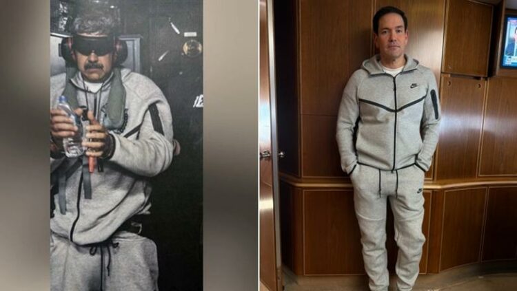 Marco Rubio në Kinë me Trump, foto i veshur me kostumin “Nike” të Nicolas Maduro