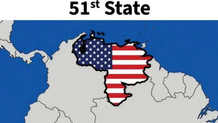 Trump publikon hartën, përfshin Venezuelën si shteti i 51 i SHBA-së