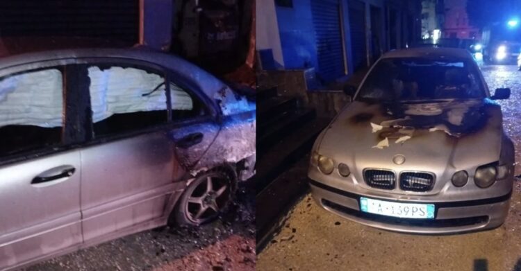 Digjen 3 automjete në Tiranë