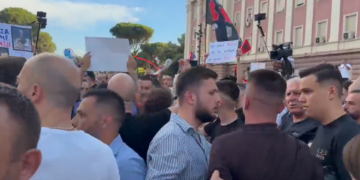 Protestuesit përplasen me anëtarë të FRPD: Opozitë e shitur