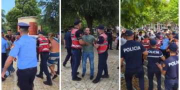 Protesta para Kuvendit/ Disa të shoqëruar, mes tyre Dritan Goxhaj