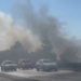 Bllokohet autostrada Durrës-Tiranë, mbulohet nga tymi i zjarrit në Shijak