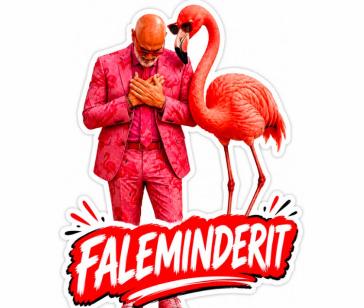 Rama poston foto me flamingon, falënderon qytetarët që e uruan për ditëlindjen