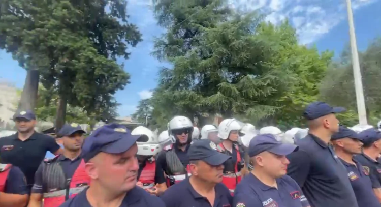 Protestuesit përplasen me policinë te Parlamenti, 3 efektivë të plagosur